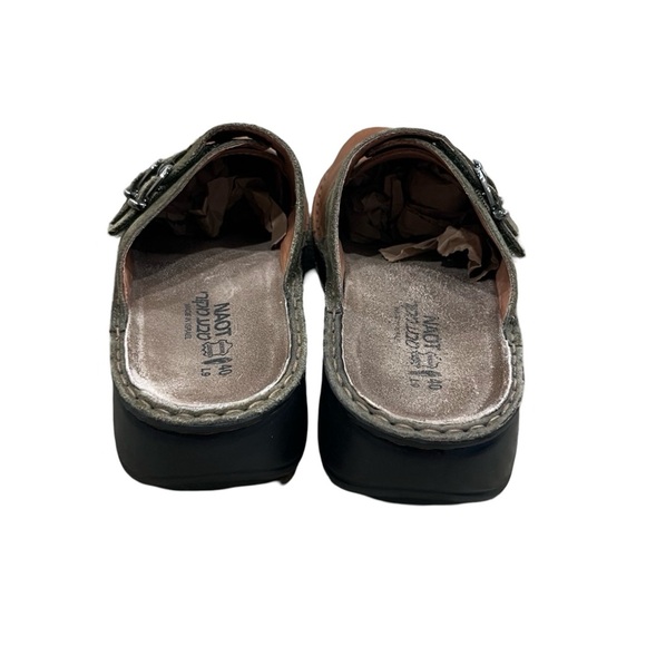 Naot Leilani Leather & Suede Clogs – Brown & Green – Size 8.5 - 9 - Picture 8 of 11